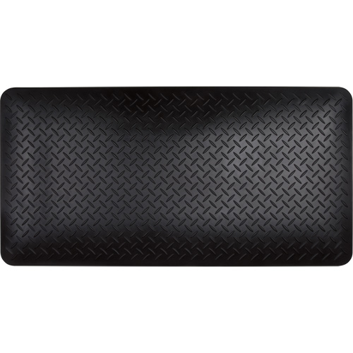 SCN-SGW899 Anti-Fatigue Matting, Diamond, 1-2/3' x 3-1/4' x 3/4", Black, Polyurethane