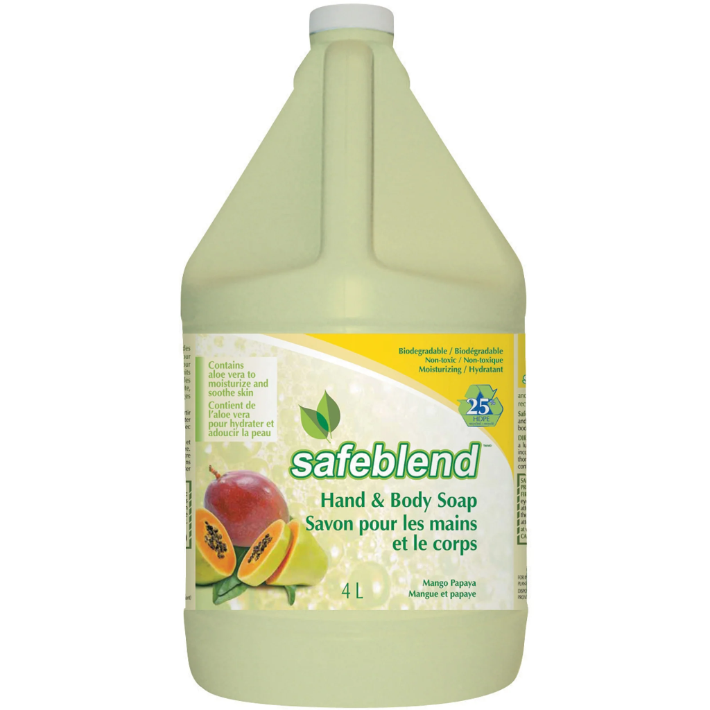 FOR-359080S#B💔 Safeblend Mango Papaya Hand & Body Soap 4L