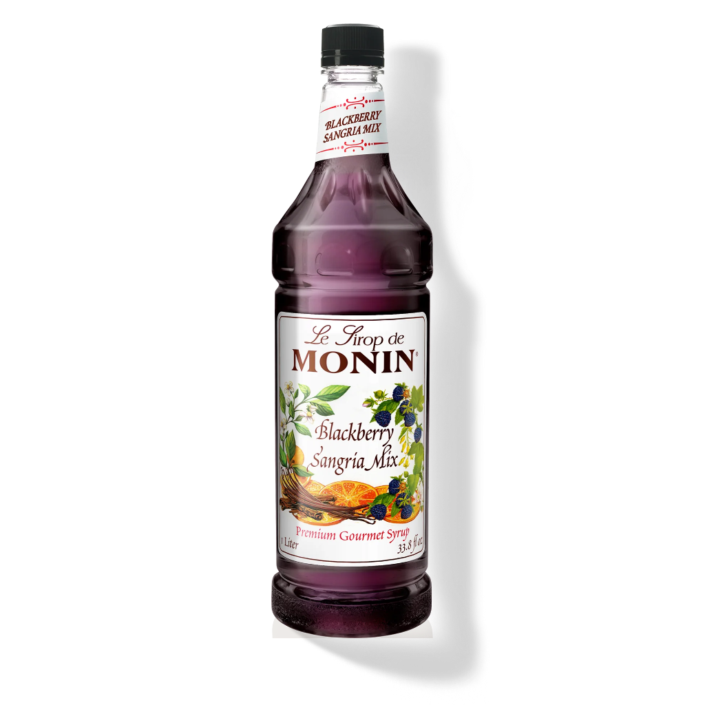 SH-M-FR125F#B Monin Blackberry Sangria 1L Syrup   