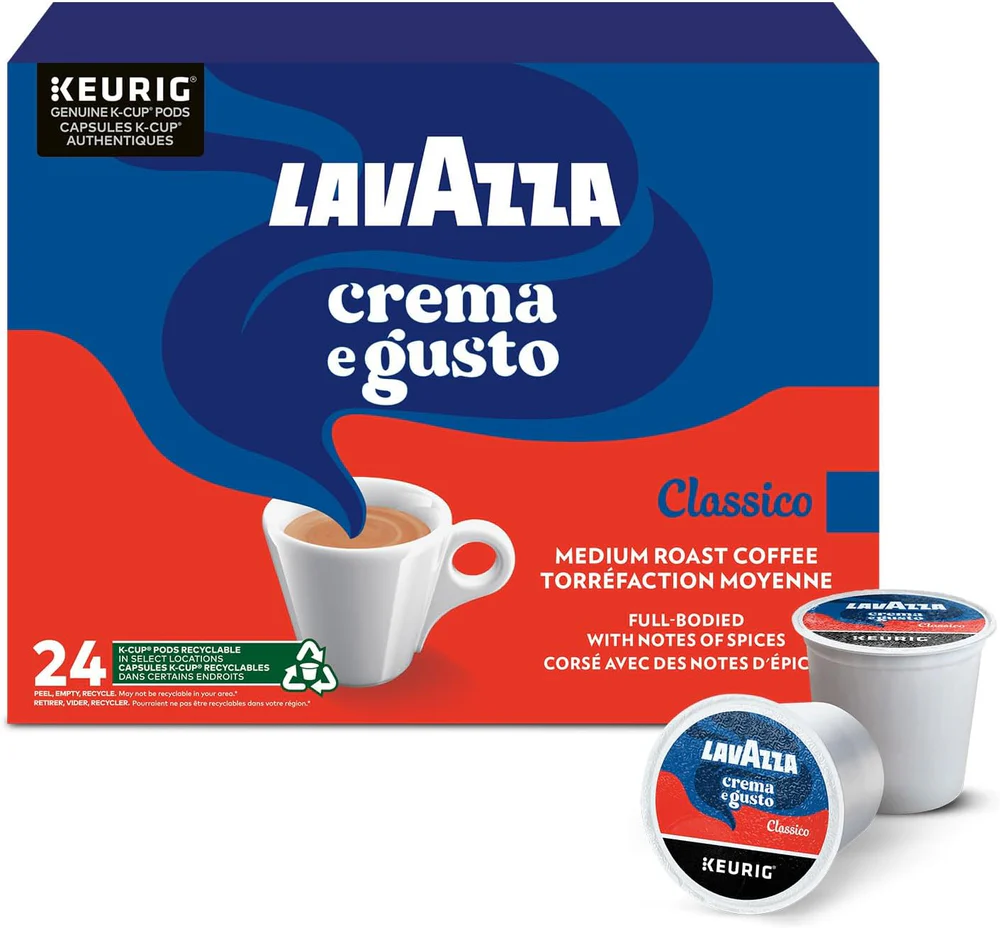 KG-63-00639#B Lavazza Crema Gusto Kcups 24ct