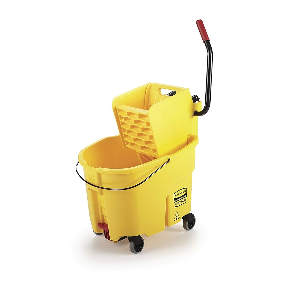 FOR-155664S Wavebreak Side Press Combo Yellow Mop Bucket 