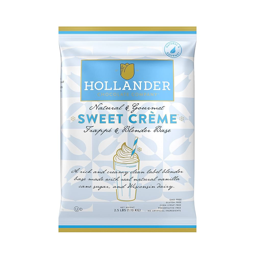 GH-86210#B Hollander Sweet Creme Blender Base with Coffee 2.5LB Bag 