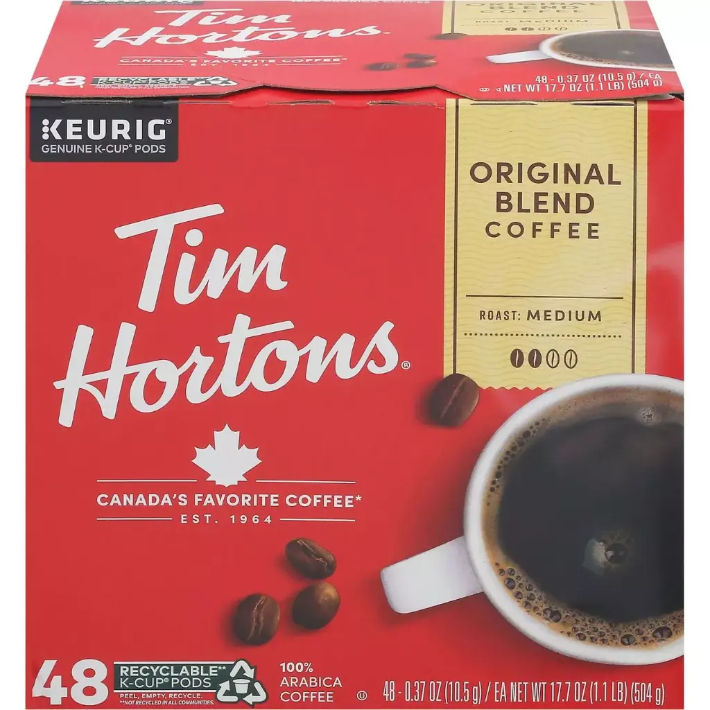 35535#B💔 Tim Hortons Original Kcups 24 boxes x 4/case 