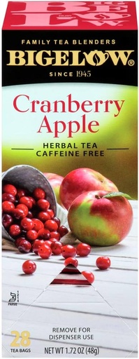 [1504#B💔] 1504#B💔 Bigelow Cranberry Apple Tea 28 sachets x 6/case