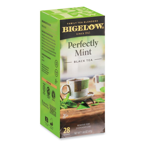 [1719#B💔] 1719#B💔 Bigelow Perfectly Mint Tea 28 sachets x 6/case