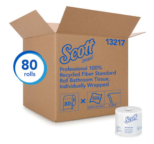 [AB-TT13217] AB-TT13217 Scott 13217 Tissue Toilet 506 sheet 2 ply 80per case