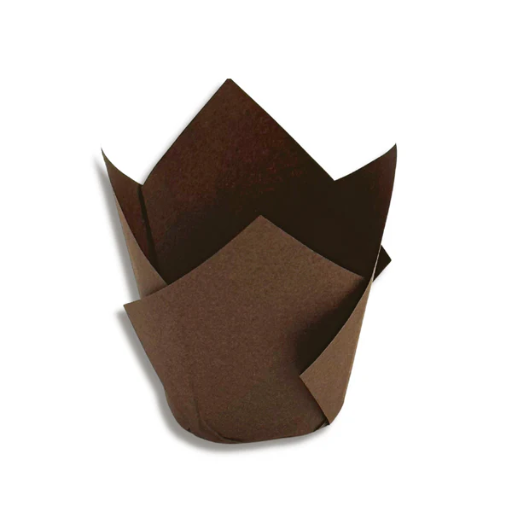 [CG-GPABCTL15150B] CG-GPABCTL15150B Brown Tulip Muffin Cup 2" x 2.1" 25sl/5000cs