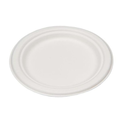 [EP-007P] EP-007P Eco Packaging Compostable Sugarcane Plate 7" 1000/cs