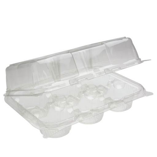 [FOR-066601] FOR-066601 6 Cupcake /Medium muffin container 200 per case