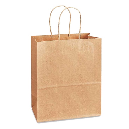 [GC-70103] GC-70103 Green Century "Seymour" Twisted Handle Kraft Bag 13"x8.27"x13.98" 150/case