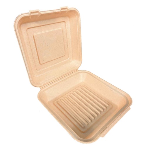 [GC-80536] GC-80536 Green Century 9x9 Hinged Sugar Cane Kraft 200/cs