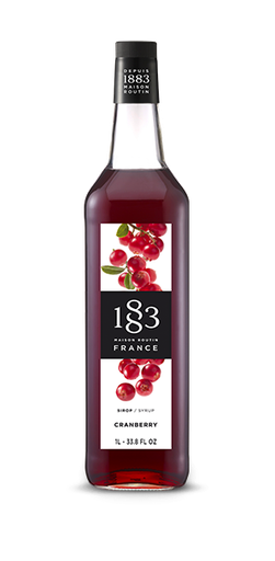 [GH-181636#B] GH-181636#B 1883 Cranberry Syrup 1 L glass bottle