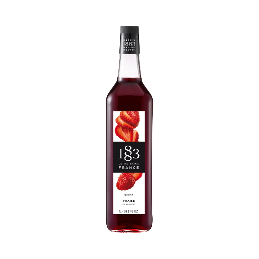 [GH-185423#B💔] GH-185423#B💔 1883 Strawberry Syrup 1L  glass bottle