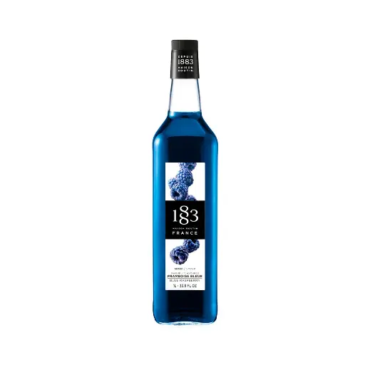 [GH-185883#B] GH-185883#B 1883 Blue Raspberry Syrup 1L glass bottle