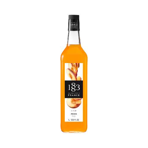 [GH-186123#B] GH-186123#B 1883 Peach Syrup 1 L  glass bottle