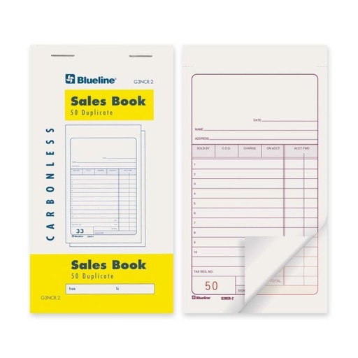 [HBI-BLI25050#B] HBI-BLI25050#B Blueline Counter Sales Book -2 part 50 sheets English