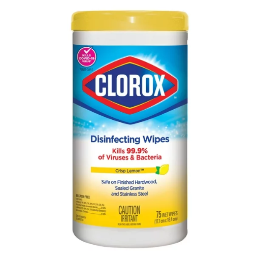 [HM-6082#B] HM-6082#B Clorox Wipes Disinfecting, Lemon Fresh, 75 Count