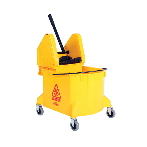 [IS-3078Y] IS-3078Y Globe 40QT downpress Yellow Mop Bucket & Wringer