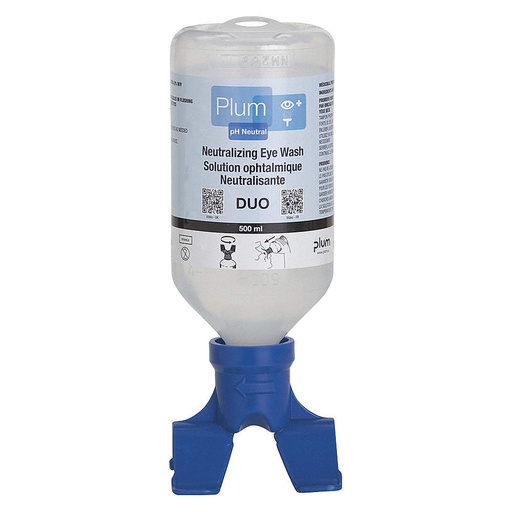 [IS-48018] IS-48018 Plum  Blue 500 Ml Sterile Ph Neutral Eyewash Refill Bottle With Duo Eyepiece