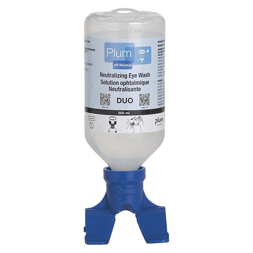 [IS-48018] IS-48018 Plum  Blue Neutral Eyewash Bottle 500ml With Duo Eyepiece