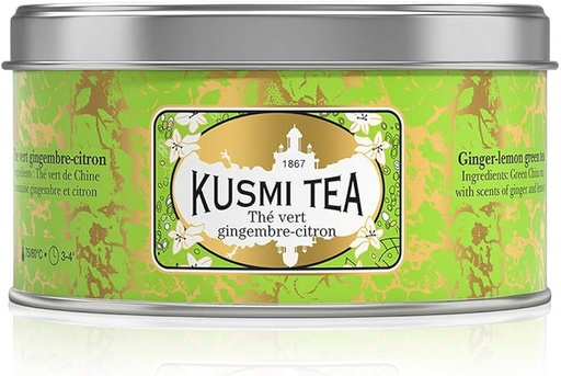 [KT-VGIC025] KT-VGIC025 Kusmi Tea Ginger Lemon Green Tea 25g Metal Tin