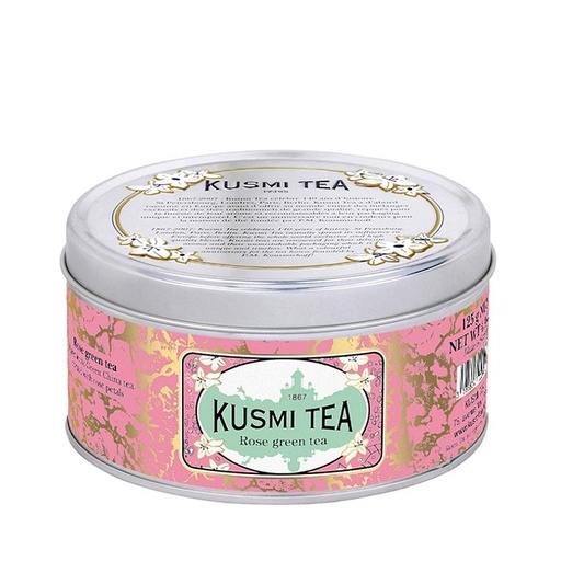 [KT-VROS025] KT-VROS025 Kusmi Tea Rose Green 25g Metal Tin