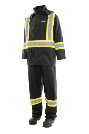 [LAT-023-HVRSSBK-XL] LAT-023-HVRSSBK-XL CSA 3 Piece Hi Vis Rain Suit XL