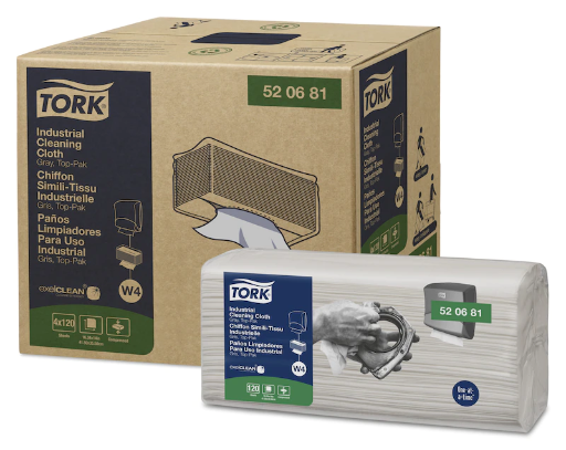 [R3-14101043#B] R3-14101043#B Tork Industrial Cleaning Cloths Grey 1ply 120shts 520681