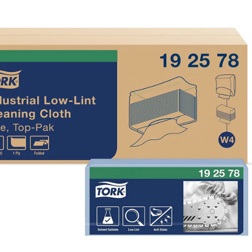 [R3-14102578#B] R3-14102578#B Tork Industrial Low Lint Blue Cleaning Cloth 1-ply 80/pkg 192578