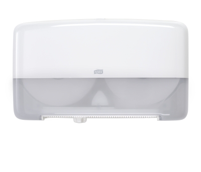 [R3-14105200] R3-14105200 Tork Elevation Bath Tissue Mini Twin Dispenser white 5555200