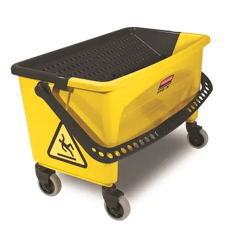 [R3-17700888] R3-17700888 Rubbermaid Hygen Press Wring Bucket Microfiber Flat Mop No-Touch Yellow Bucket