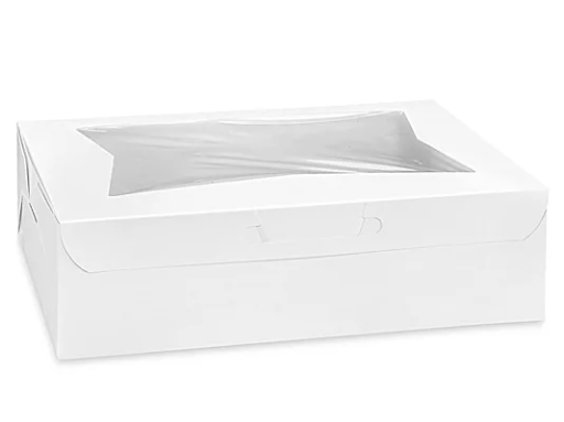 [R3-605147] R3-605147 Cake Box White with Window 14x10x4  100/case