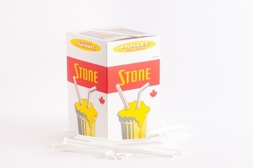 [R3-68270050#B] R3-68270050#B Super Jumbo Wrapped 10" Straw White  300/box