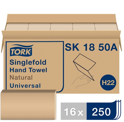 [R3-PTP000005] R3-PTP000005 Tork SK1850A Single Fold Natural Towel 4000/case