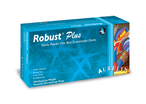 [SM-93895XS#B💔] SM-93895XS#B💔 Robust X-Small Blue Nitrile Gloves 100/ box