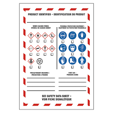 [UNC-WHMISLBL] UNC-WHMISLBL WHMIS Label for Bottle ea