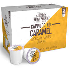 [VP-14MI119CAPCRML#B💔] VP-14MI119CAPCRML#B💔 Grove Square Cappuccino Caramel Kcups 24 boxes x 4/case