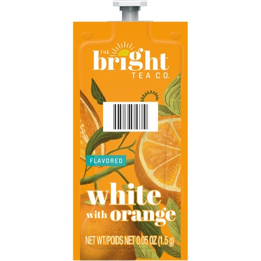 [18014] 18014#B💔 Bright Tea White Orange Flavia 20/Strip