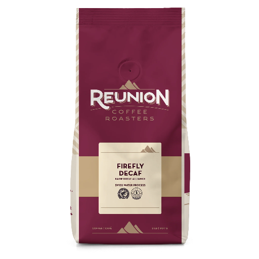 [24164] 24164#B Reunion SWP Firefly Decaf Beans 2lb Bag
