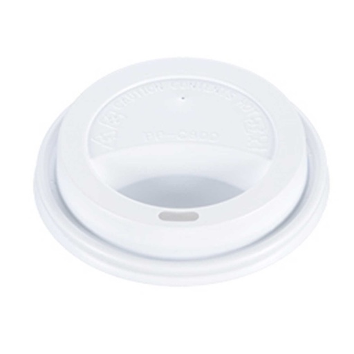 [FOR-062871] FOR-062871 VBCLLH90DW VicBay Hot Cup Dome Lid WHT 10-24oz 1000/Case