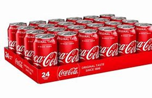 [1004] 1004 Coca Cola 355ml Cans, 24/case