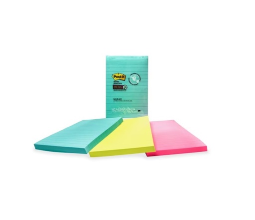 [OS-MMM00622] OS-MMM00622 Post-it Notes Lined 4"x6" Miami
