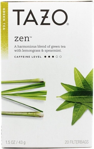 [45456#B💔] 45456#B💔 Tazo Tea Zen 20 sachets x 6/case