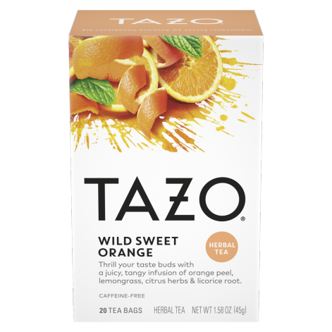 [6780#B💔] 6780#B💔 Tazo Tea Wild Sweet Orange 20 sachets x 6/case