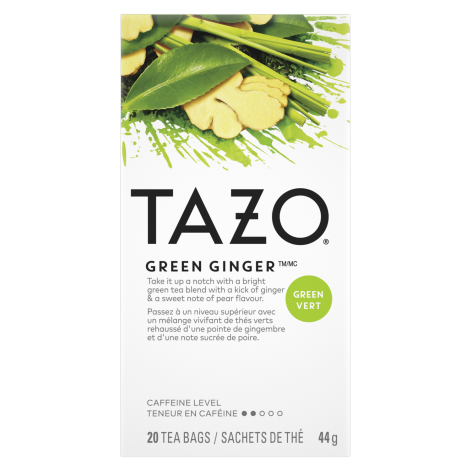 [6987#B💔] 6987#B💔 Tazo Tea Green Ginger 20 sachets x 6/case