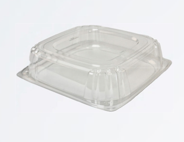 [FOR-068544] FOR-068544 Clear Square 10" Cater Tray with Lid, VBTR10CSC, PET, 25/case
