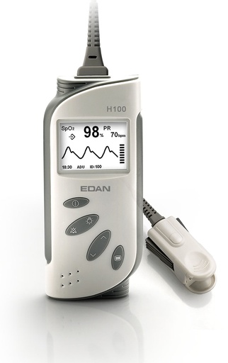[IS-H100B] IS-H100B Edan Handheld Adult Pulse Oximeter Probe w/ Case 