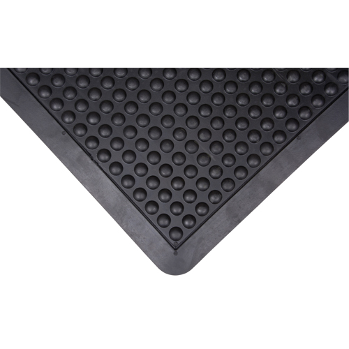 [SCN-SDL859] SCN-SDL859 Zenith Anti-Fatigue Dome Matting, Bubbled, 3' x 4' x 1/2", Black, Rubber