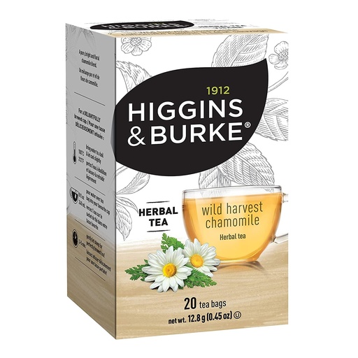 [17089#B💔] 17089#B💔 Higgins & Burke Wild Harvest Chamomile Tea 20 sachets x 6/case