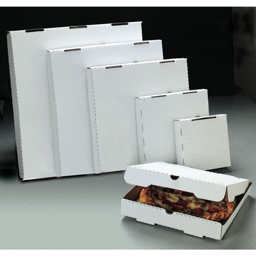 [CG-G-PAPZ-W009-BX02] CG-G-PAPZ-W009-BX02 White Pizza Box 9x9x2" Plain, 50/bdl